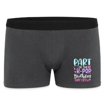 Membre de l’équipe des filles d’anniversaire de K Pop - Boxer Homme - charbon - Devant