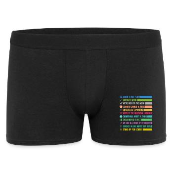 Déclarations scientifiques colorées - Boxer Homme - noir - Devant