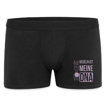 Kegeln meine DNA Kegelclub Spieler - Männer Boxer Shorts - Schwarz - Vorne