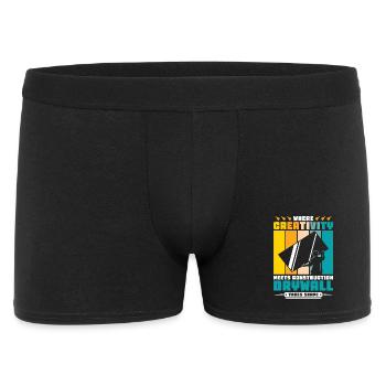 Drywall Drywall Builder Drywall Fitter - Men's Boxer Shorts - black - Front