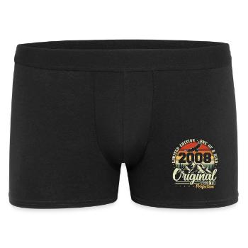 Original 2008 Vintage Vintage Birthday Gift - Men's Boxer Shorts - black - Front