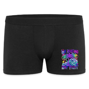Surfing for peace against war Freedom - Men's Boxer Shorts - black - Front