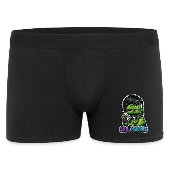 Emo Dinosaur, Sad Dino, Emotional - Men's Boxer Shorts - black - Front