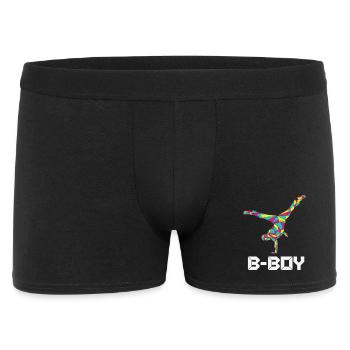 Breakdance B-Boy Street Dance Hip Hop - Men's Boxer Shorts - black - Front