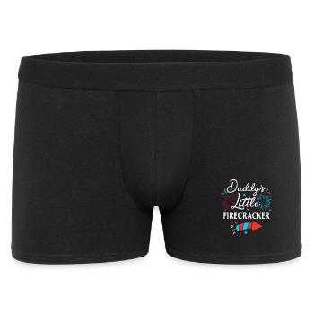 Baby shower juillet Futur papa - Boxer Homme - noir - Devant