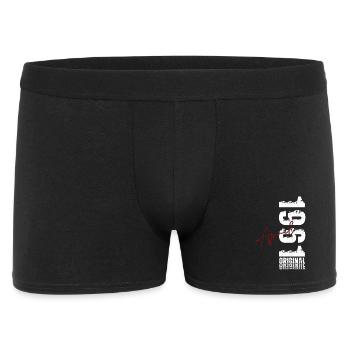 Cadeau du 65e anniversaire Mari Original avril 1961 - Boxer Homme - noir - Devant
