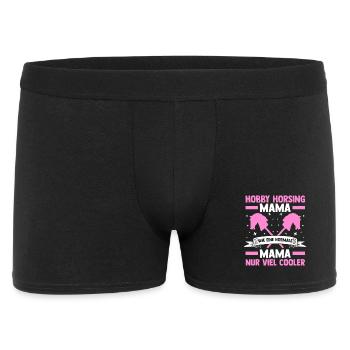 Steckenpferd Hobbyhorse Mama Mutter Hobby Horsing - Männer Boxer Shorts - Schwarz - Vorne