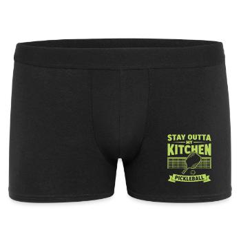Pickleball Stay Outta My Kitchen funny player play - Men's Boxer Shorts - black - Front
