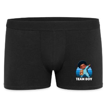 Team Boy Dabbing Baby Black Gender Reveal - Men's Boxer Shorts - black - Front