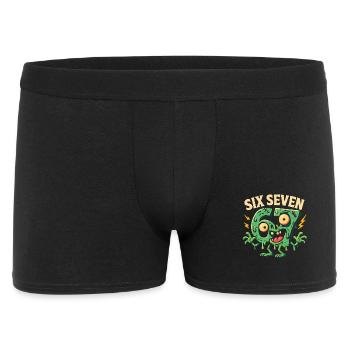 Six Seven 67 Humour d’horreur zombie Cerveau italien - Boxer Homme - noir - Devant