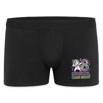8 Magical Chaos Energy Unicorn Design - Men's Boxer Shorts - black - Front