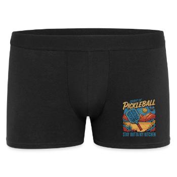 Pickleball Spirit Of Pickleball Stay Outta My - Boxer Homme - noir - Devant