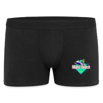 Souvenir vintage caribéens de St. Maarten Airplane - Boxer Homme - noir - Devant