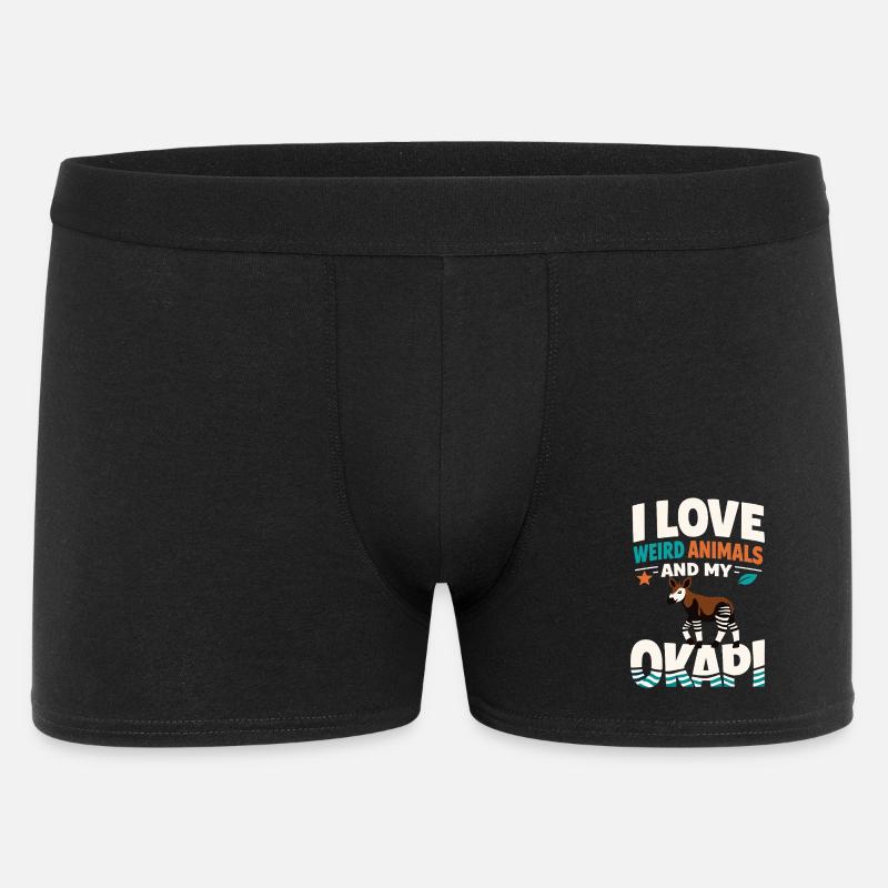Okapi-liebhaber Okapi-tier Seltene Tierweltliebe - Männer Boxer Shorts - Schwarz