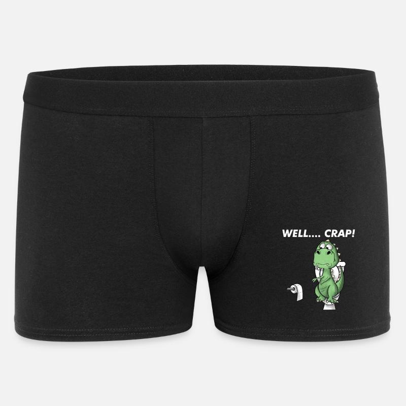 Lustiger T-Rex-Dinosaurier: Na ja, Mist. - Männer Boxer Shorts - Schwarz