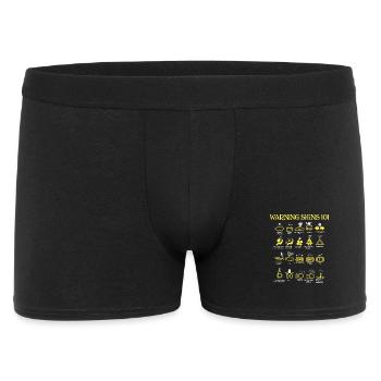Car Warning Signs - Men's Boxer Shorts - black - Front