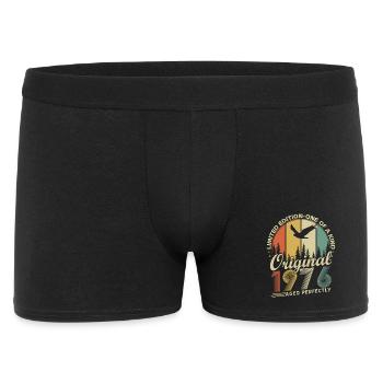 Vintage 1976 Vintage Cadeau d’anniversaire rétro - Boxer Homme - noir - Devant