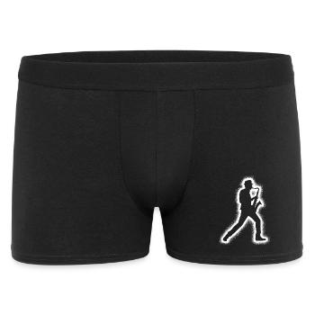 Saxophonist Saxofon Kinder Jungen Herren Saxophon - Männer Boxer Shorts - Schwarz - Vorne