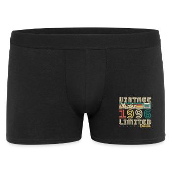 1996 Vintage-Geburtstagsgeschenk Mann Frau - Männer Boxer Shorts - Schwarz - Vorne