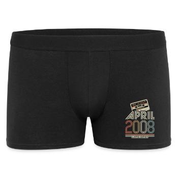 Best of April 2008 Kassette | Limited Edition - Männer Boxer Shorts - Schwarz - Vorne