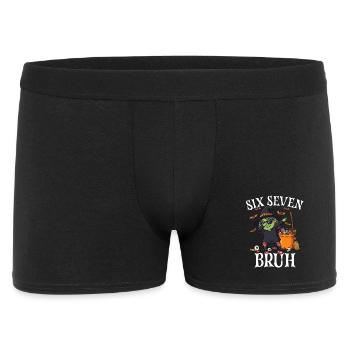 Dabbing Witch Six Seven Bruh 6 7 Halloween 67 Bruh - Männer Boxer Shorts - Schwarz - Vorne