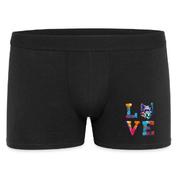 German Shepherd Love Pop Art Colourful Dog - Men's Boxer Shorts - black - Front