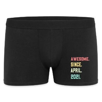Awesome Since April 2021 - Men's Boxer Shorts - black - Front