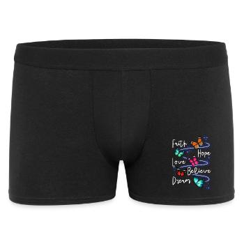 Jardin inspirant des papillons monarques - Boxer Homme - noir - Devant