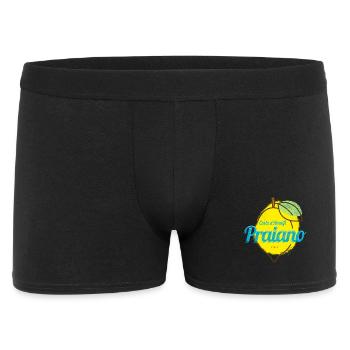 Praiano Costa d'Amalfi Zitrone Italien Amalfiküste - Männer Boxer Shorts - Schwarz - Vorne