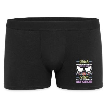 Reiten Pferdeliebhaber Reiterhof Pferde - Männer Boxer Shorts - Schwarz - Vorne