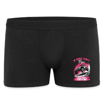 UTV Off Road Girl Woman 4 Wheeler Side by side - Men's Boxer Shorts - black - Front