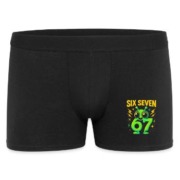 Six Seven 67 Italian Brainrot Alien Humor Funny - Men's Boxer Shorts - black - Front