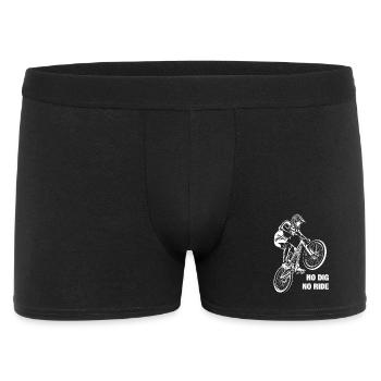 BMX Dirt Jump No Dig No Ride Fahrrad Sprung - Männer Boxer Shorts - Schwarz - Vorne