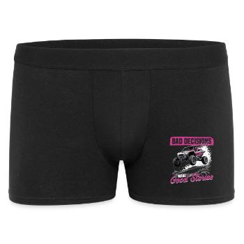 UTV Off Road Girl Woman 4 Wheeler Side by side - Men's Boxer Shorts - black - Front