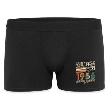 Vintage 1956 Vintage Rétro Cadeau d’anniversaire - Boxer Homme - noir - Devant
