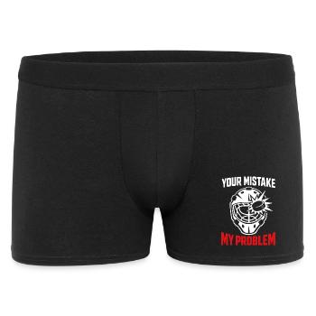 Gardien de but de hockey Cadeau de but Vie de gardien de hockey - Boxer Homme - noir - Devant