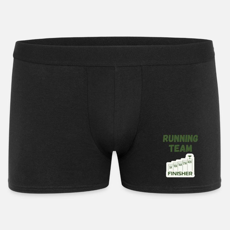 Running Team - Männer Boxer Shorts - Schwarz