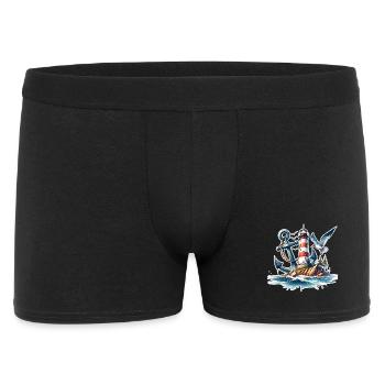 Lighthouse Anchor - Men's Boxer Shorts - black - Front