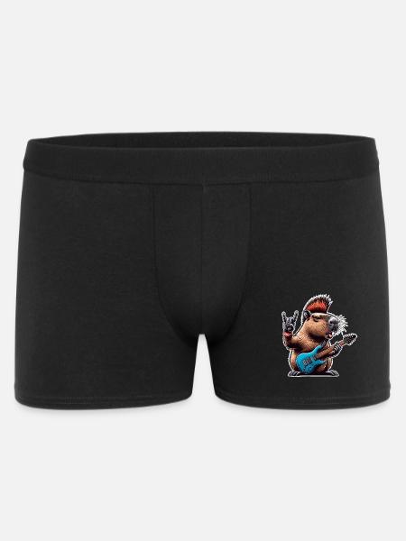 Guitariste électrique Rock N Roll - Boxer Homme - noir