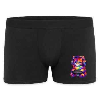 Joueur, Gaming, Joueur vidéo, Joueur, Chat - Boxer Homme - noir - Devant
