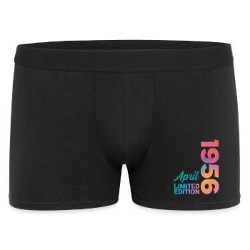 Anniversaire 70 ans Avril 1956 Cadeau Vintage - Boxer Homme - noir - Devant