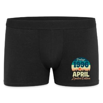 30 Year Anniversary April 1996 Vintage Gift - Men's Boxer Shorts - black - Front