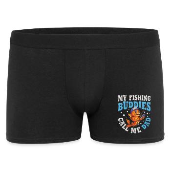 Pêcheurs Papa Amis Papa Drôle Papa Pêcheur - Boxer Homme - noir - Devant