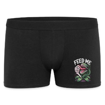 Feed Me T-Shirt Carnivorous Plant - Men's Boxer Shorts - black - Front