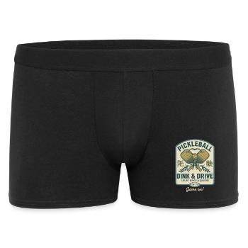 Pickleball Dink And Drive Game On Player - Men's Boxer Shorts - black - Front