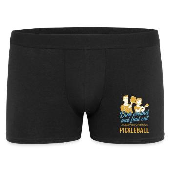 Pickleball S’amuse et découvre l’Amour Drôle - Boxer Homme - noir - Devant