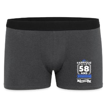 Fabriqué il y a 58 ans - Boxer Homme - charbon - Devant