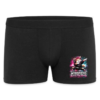Introverti mais prêt pour la pop K - Boxer Homme - noir - Devant