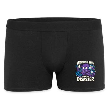 Pieuvre drôle surstimulée - Boxer Homme - noir - Devant