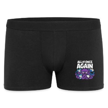 Pieuvre drôle surstimulée - Boxer Homme - noir - Devant